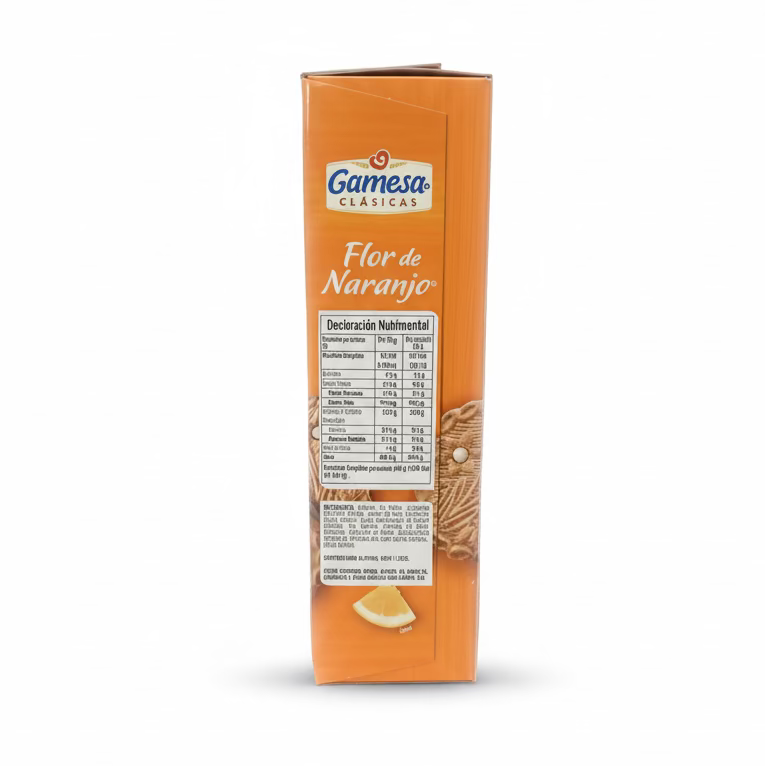 Mitoteland - Gamesa Flor de Naranjo soft Mexican cookies with orange blossom flavor. 4 Pack Box