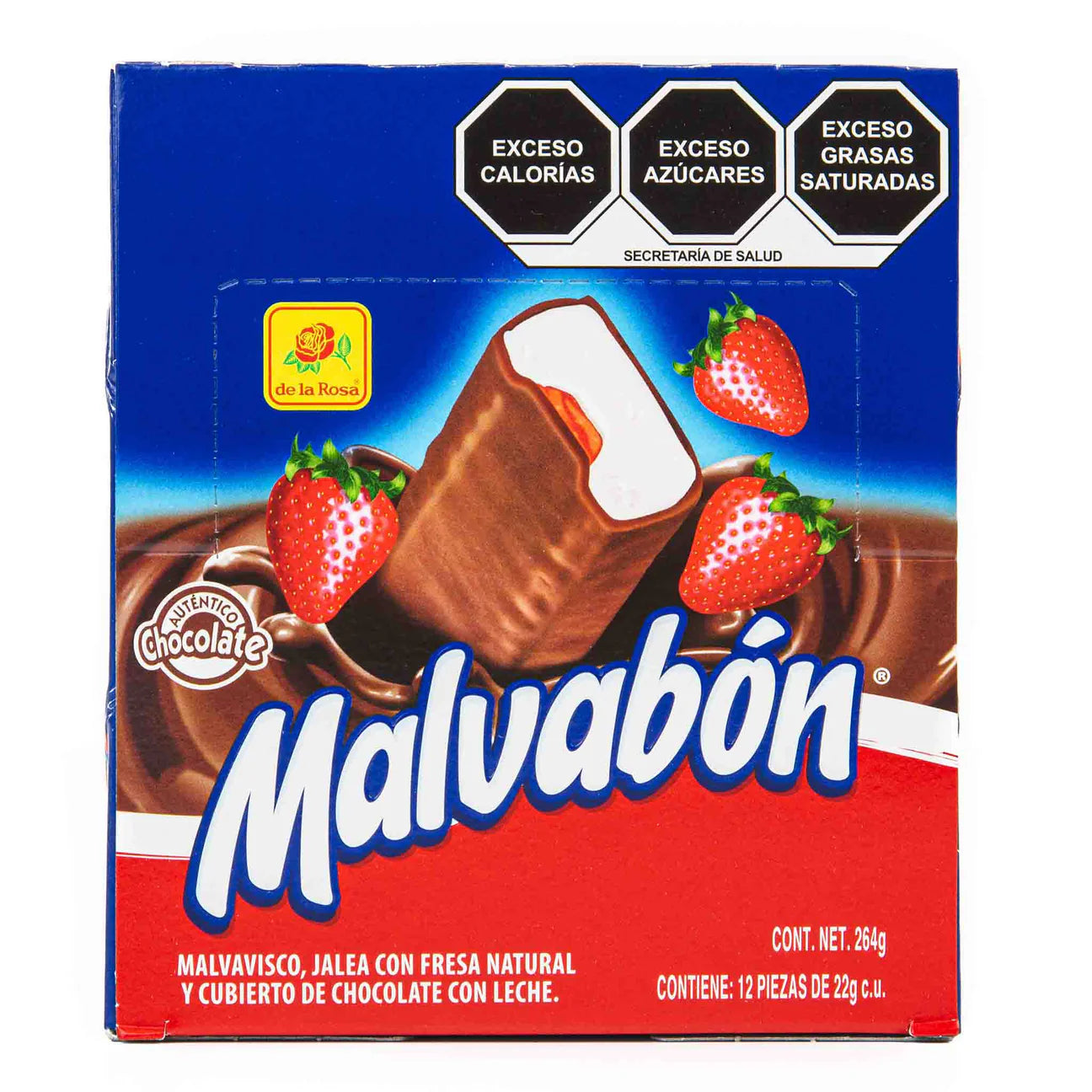 Mitoteland — De la Rosa Malvabón — Soft, fruity Mexican marshmallow treats in a convenient 12-pack. Choose from Strawberry, Blackberry, or Pineapple flavors.