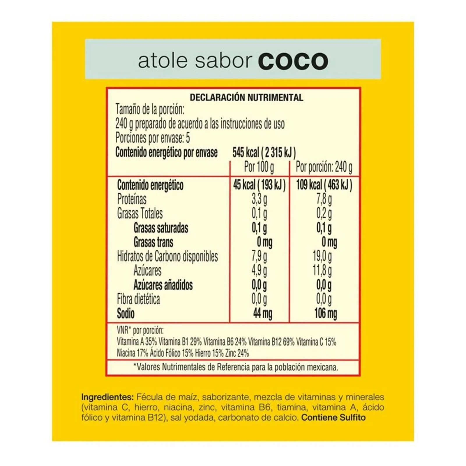 Mitoteland — Maizena Atole assorted flavours — Traditional Mexican beverage mix in coconut flavour. Warm, sweet and comforting.