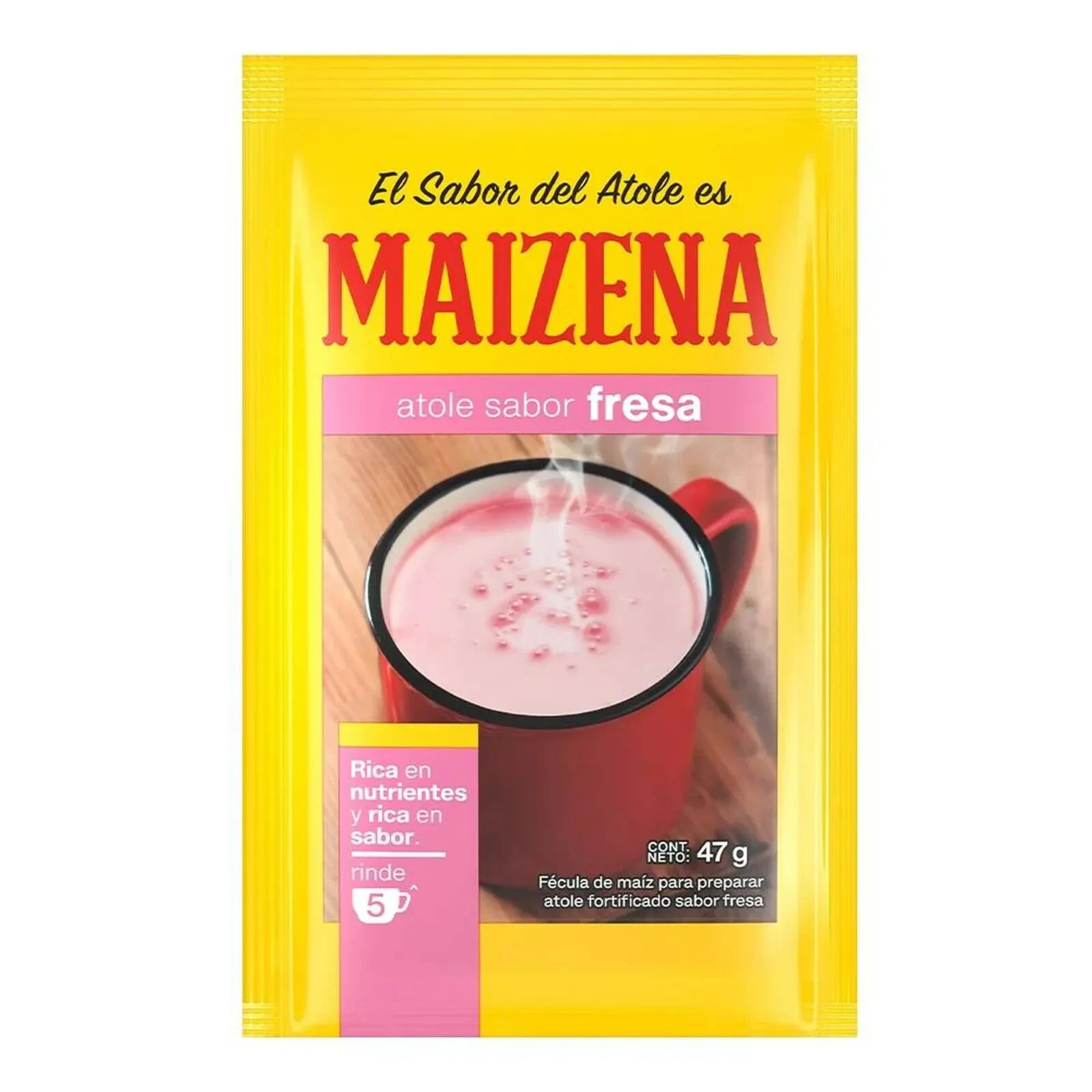 Mitoteland — Maizena Atole assorted flavours — Traditional Mexican beverage mix in strawberry flavour. Warm, sweet and comforting.

