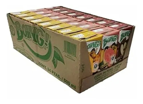Mitoteland — Boing Juice 24-Pack— sweet Mexican Mango, Grape, Orange or Peach juice. Fruity and classic refreshing.