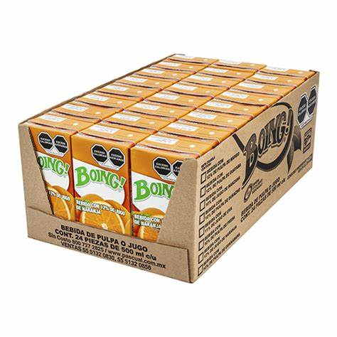 Mitoteland — Boing Juice 24-Pack— sweet Mexican Orange juice. Fruity and classic refreshing.
