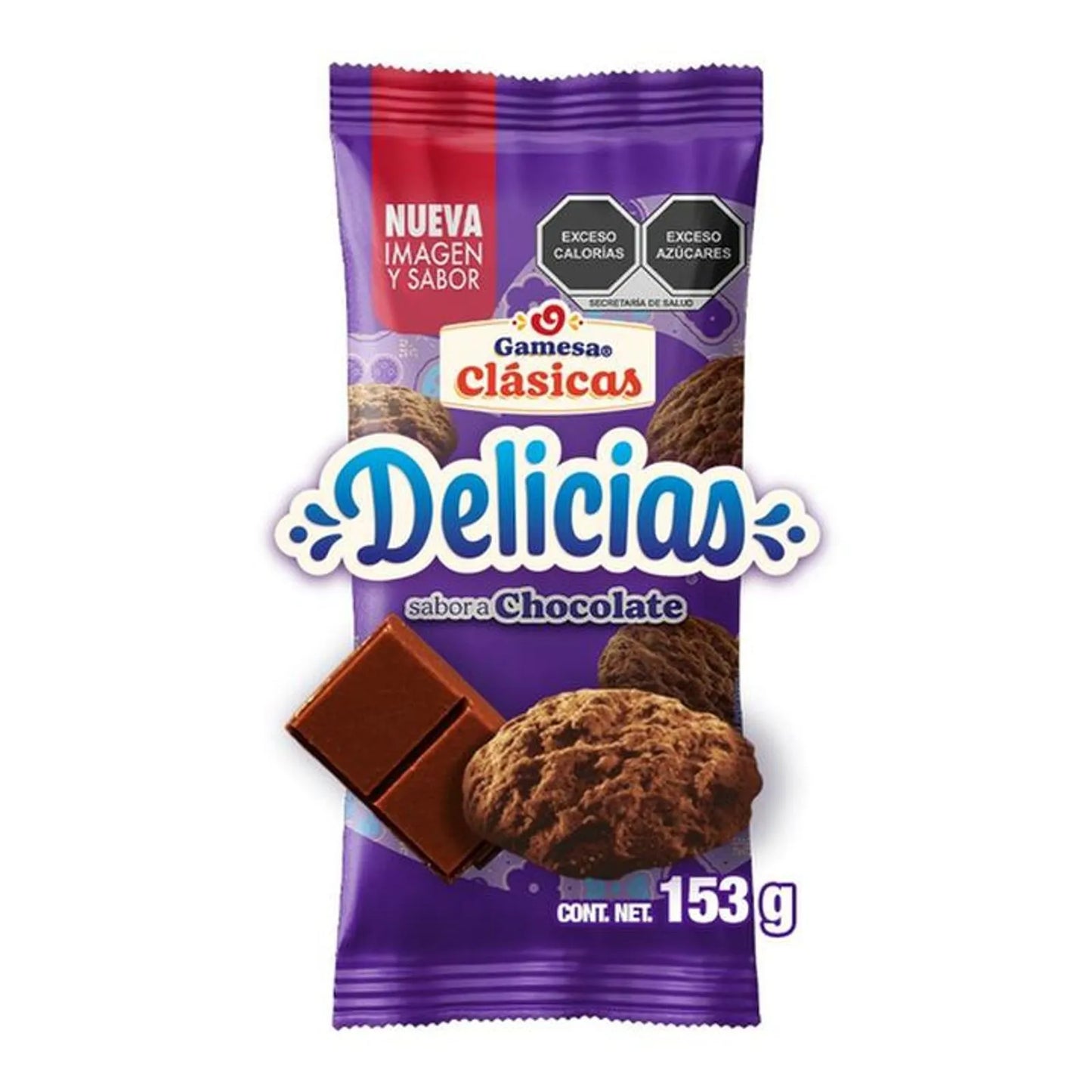 Mitoteland — Gamesa Delicias Chocolate Cookies —  Traditional crispy, chocolatey, and sweet Mexican biscuit cookies.