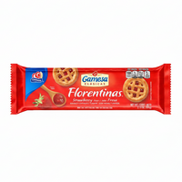 Mitoteland — Gamesa Florentinas — Crispy cookies filled with fruity strawberry jam. A classic Mexican treat that’s sweet, delicate, and full of nostalgia.