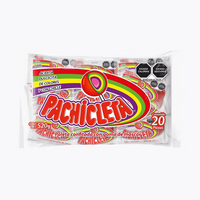 Mitoteland — Pachicleta lollipop by Cuanda — Mexican paleta confitada con goma de mascar in Original or Fuego. Available in 26g single or 520g 20-pack.