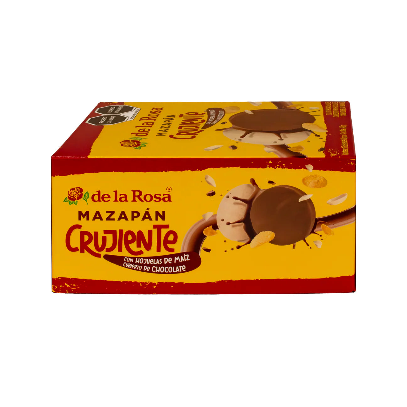 Mitoteland — Mazapán Crujiente 16-Pack Box — Crunchy corn flakes, creamy peanut, and chocolate coating. The iconic De la Rosa Mazapán, reimagined.