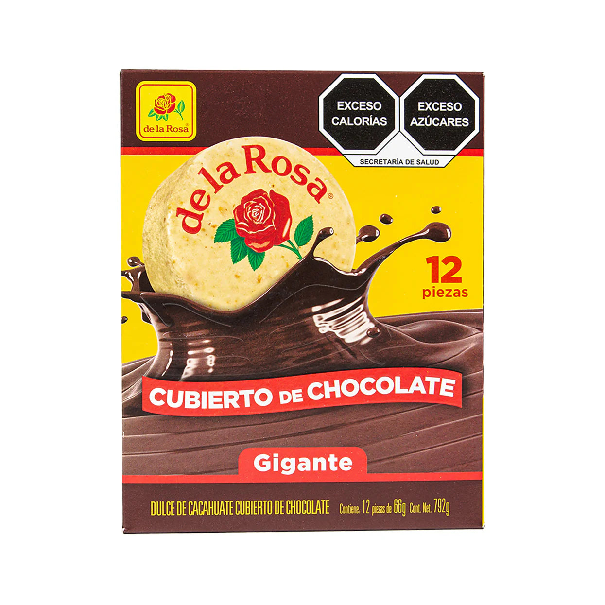 Mitoteland — Mazapán Gigante 12-Pack Box — De la Rosa’s classic peanut candy covered in rich chocolate. Big, creamy, and full of authentic Mexican flavor.