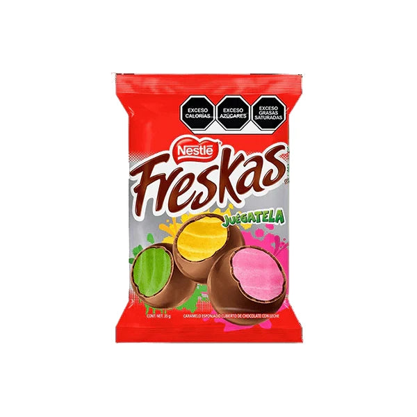 Mitoteland — Freskas by Nestlé — Crunchy, chocolatey Mexican candy in Juégatela and Love editions. A sweet taste of home in every bite.