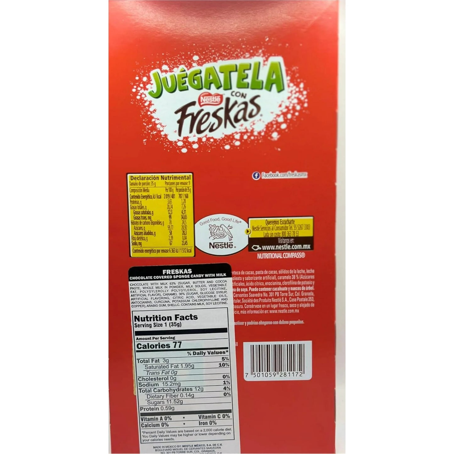 Mitoteland — Freskas 9-Pack Box by Nestlé — Crunchy, chocolatey Mexican candies available in Juégatela and Love editions. Sweet, colorful, and full of nostalgia.