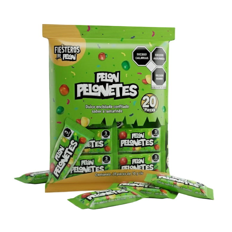 Mitoteland — Pelonetes Tamarindo Bites — Sweet, tangy, and bite-sized Mexican tamarindo candy.