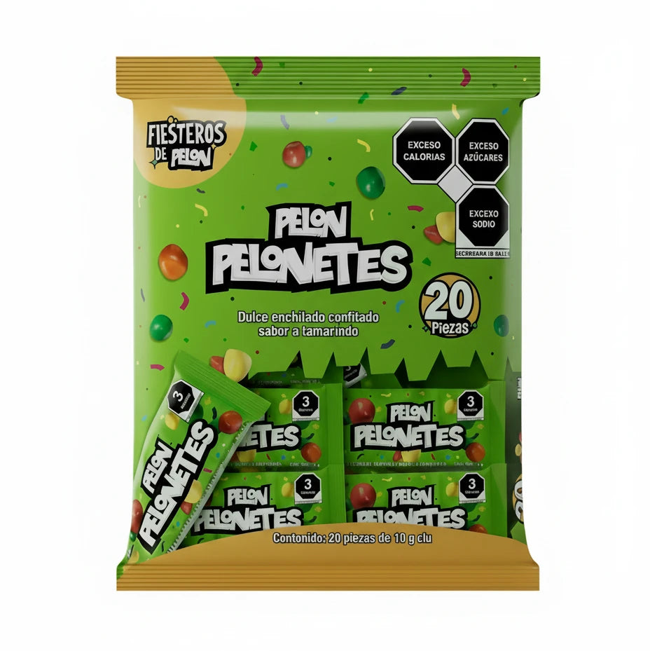 Mitoteland — Pelonetes Tamarindo Bites — Sweet, tangy, and bite-sized Mexican tamarindo candy.