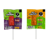 Mitoteland — Pelón Chupelón Fiesteros Bag — Mango enchilado and chamoy enchilado lollipops by Pelón. Sweet, tangy, and picosito fun in a 30-pack party bag.