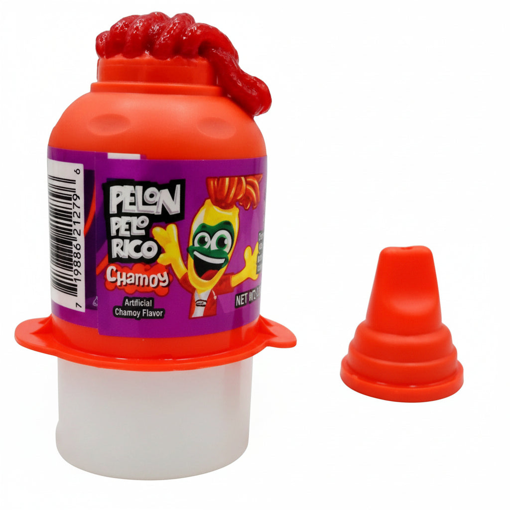 Mitoteland — Pelón Pelo Rico Chamoy candy — Sweet, sour, and mildly spicy tamarind squeeze candy. Available as 12-pack 360g box.