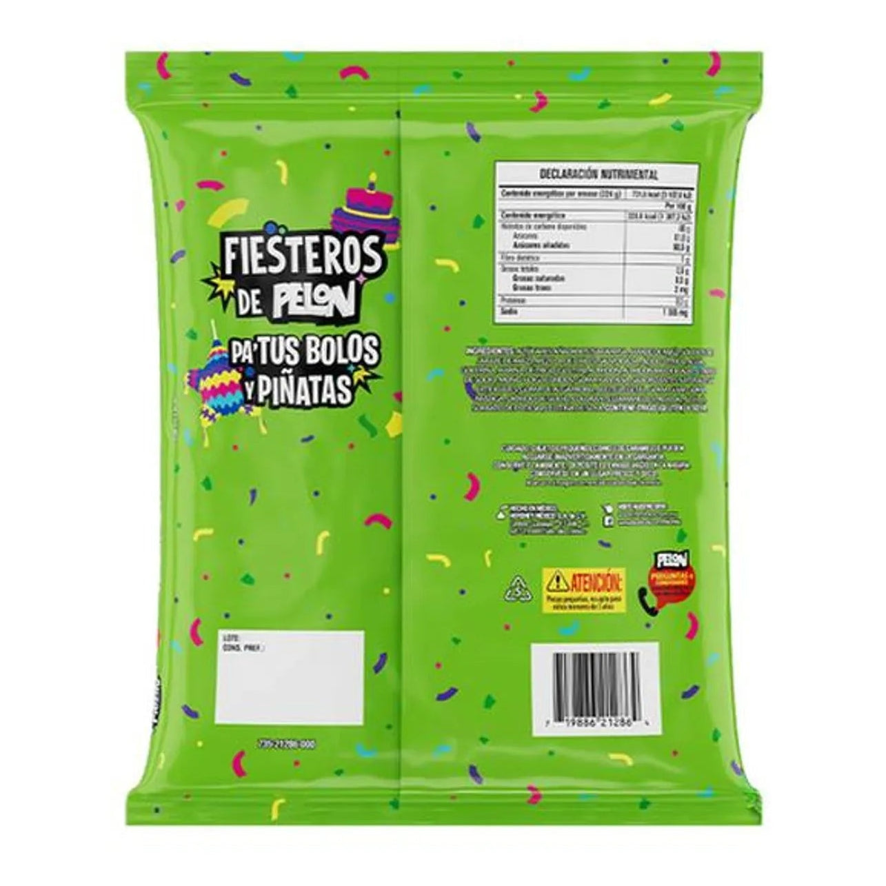 Mitoteland — Pelón Ricatira Fiesteros Bag — Tamarind enchilado candy strips by Pelón. Sweet, tangy, spicy fun in a 32-pack party bag.