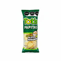 Mitoteland — Totis Papitas-Chips by Fritos Totis — Mexican crispy papas fritas available in Adobadas, Hot Chili, and Salsa Picante. Single 90g bags packed with flavour.